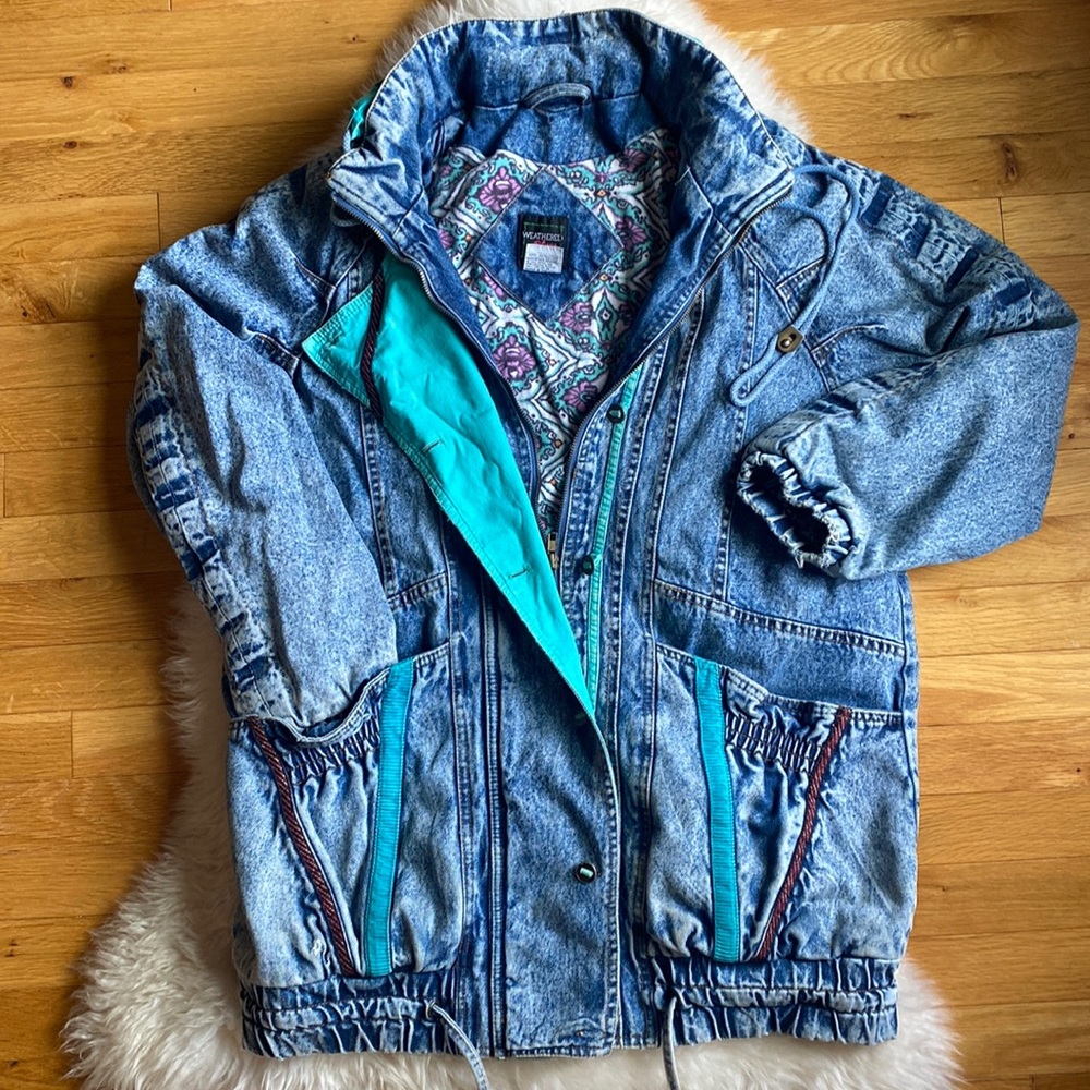 Vintage Weathered Blues 80s Jean Jacket